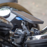 Quad Lock Motorcycle Knuckle Adaptor in use