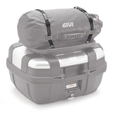 Givi Trekker Straps with cam buckle in use