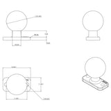 RAM Ball Base with 1.5" 2-Hole Pattern