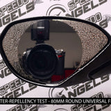 Water Repellent / Anti Fog Motorcycle Wing Mirror Protectors: Universal 120 x 70mm Oval