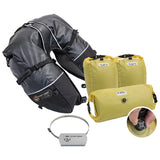 Giant Loop Coyote Saddlebag with dry pods and exhaust shield