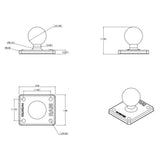 RAM Ball Adapter with AMPS Plate