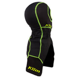 Klim Covert Balaclava (series #1) black with hi vis yellow stitching back view