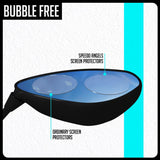 Water Repellent / Anti Fog Motorcycle Wing Mirror Protectors: Universal 90 x 45mm Oval