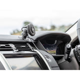 Quad Lock 360 Single Pivot Arm set up in car