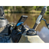 Quad Lock 360 Single Pivot Arm in use on a boat