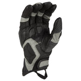 Klim Badlands Aero Pro Short Gloves blue and grey palm view