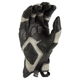 Klim Badlands Aero Pro Short Gloves yellow and grey palm view