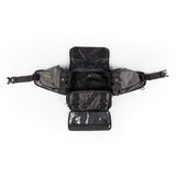 Klim Scramble Pak splayed out to view inside storage pockets