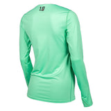 Klim Women's Solstice Shirt 1.0 in green mint - back view