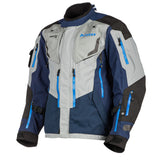Klim Badlands Pro Jacket Blue and grey front view