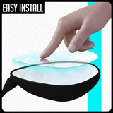 Water Repellent / Anti Fog Motorcycle Wing Mirror Protectors: Universal 80mm Circle