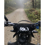 Giant Loop Zigzag Handlebar Bag in use on the trails