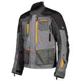 Klim Carlsbad Jacket (series #2) orange and grey front view