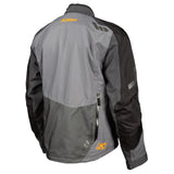 Orange and grey Klim Carlsbad Jacket (series #2) rear view