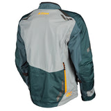Klim Carlsbad Jacket (series #2) petrol strike orange back view