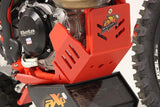 Beta Skid Plate AX1558 RED - 350 to 500RR 20-22 fitted to bike