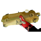 Desert Fox 6 Litre Fuel Bladder Storage Cell rolled up and carried