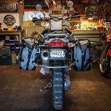 Giant Loop MotoTrekk Panniers fitted to garaged bike