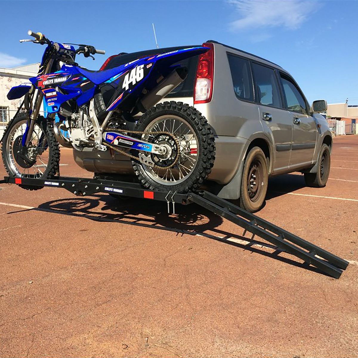 Tow Bar Moto Holder Double Dirt Bike Carrier Black Widow