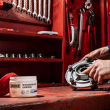 IPONE Waterproof Grease 200g in use in the bike workshop