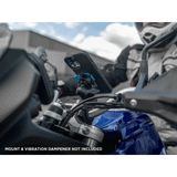 Quad Lock 1 Inch Ball Adaptor for Motorcycles in use