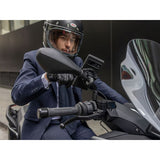 Quad Lock Scooter Motorcycle Mirror Mount in use on a scooter