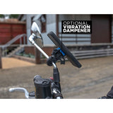 Quad Lock Scooter Motorcycle Mirror Mount on a bike
