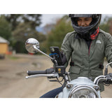Quad Lock Scooter Motorcycle Mirror Mount outdoor on a bike