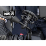 Quad Lock Scooter Motorcycle Mirror Mount with wireless charger