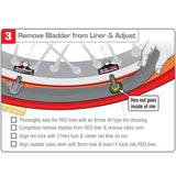TUbliss installation - Remove Bladder from liner and adjust