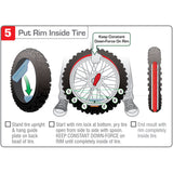 TUbliss installation - put rim inside tyre