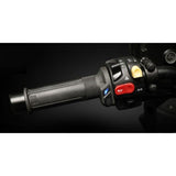 TecnoGlobe Heated Motorcycle Grips Gold Premium fitted to bike