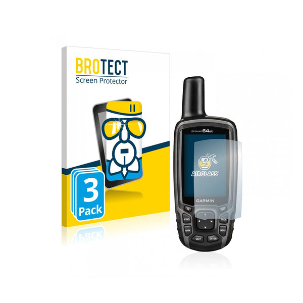 BROTECT AirGlass Screen Protector 3 Pack (Garmin GPSMAP62, 64, 65 series)