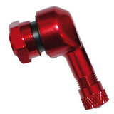 90º Tubeless Valve Alloy (pair) red
