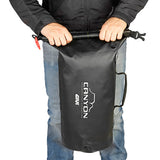 Givi Cylindrical Roll Top WP Bag 25L being rolled up