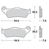 Moto-Master Front Brake Pads SinterPRO (GasGas, Husa, Husq, KTM, Sherco, TM, Yama)