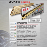 DID 525ZVM-X2 Super Street - X-Ring Chain