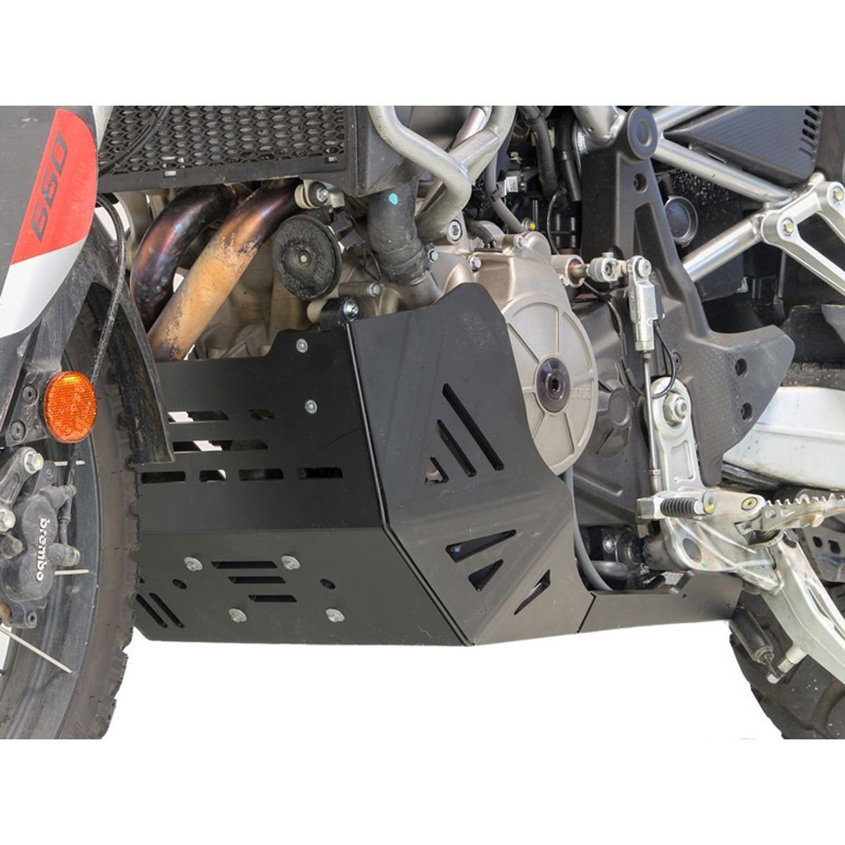 Aprilia Bash Plate AX1690 BLK - Tuareg 660 w linkage guard 20-23