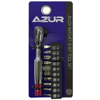 Azur Alloy Ratchet 10 Bit Tool Set