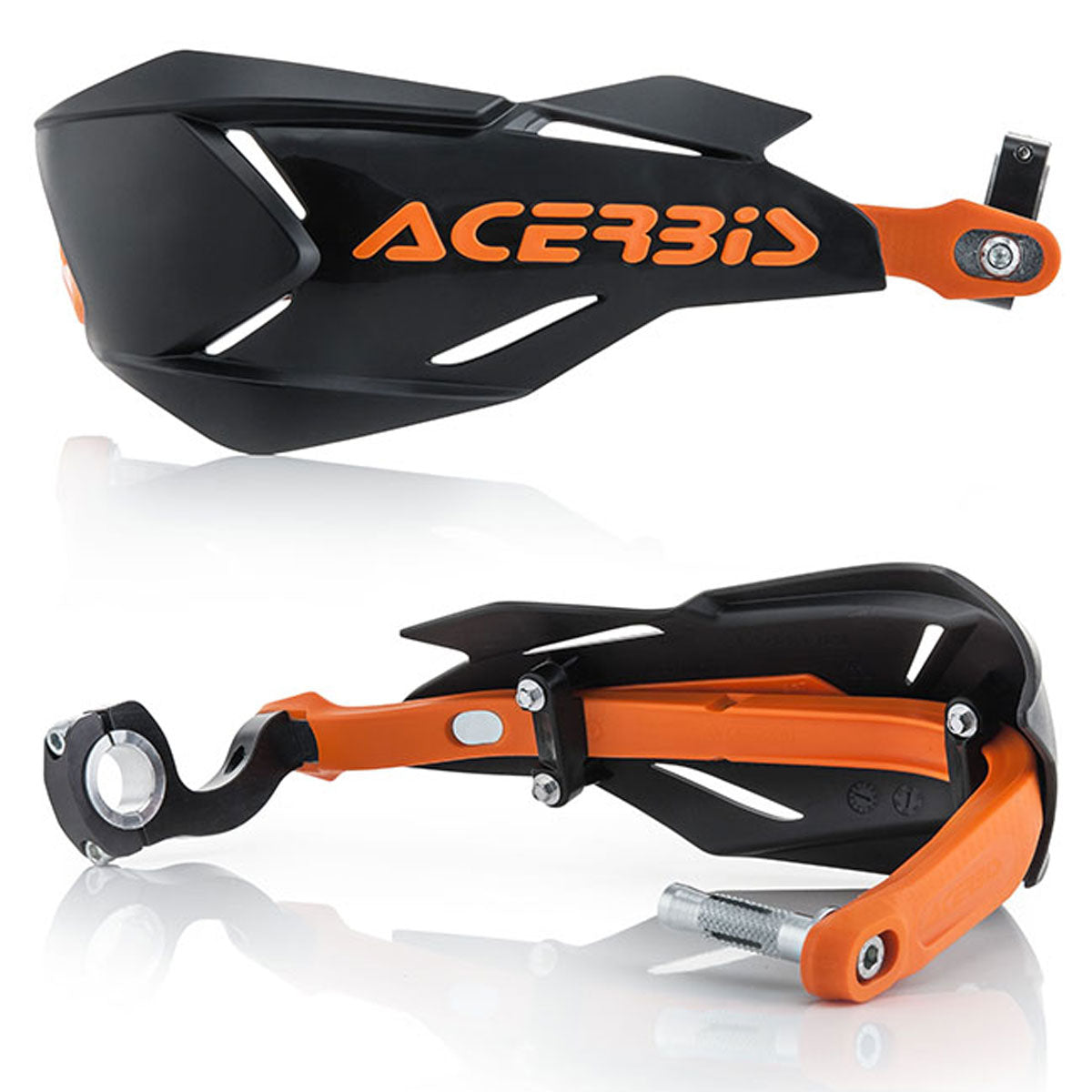 Black and orange Acerbis X-Factory Handguard Kit