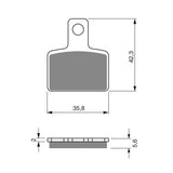 Moto-Master Trials Rear Brake Pads GP 099212