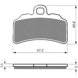 S3 Premium Racing Brake Pads Front Braktec BR-115