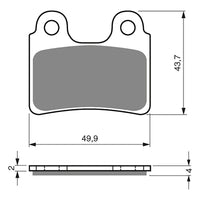 S3 Premium Racing Brake Pads Front Braktec BR-322