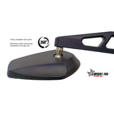 Desert Fox Pro Aluminium Folding Motorcycle Mirror Set