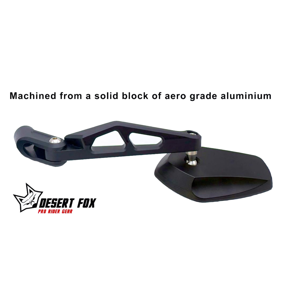 Desert Fox Pro Aluminium Folding Motorcycle Mirror Set