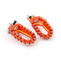 S3 Premium Solid Rally Enduro Orange Footpegs