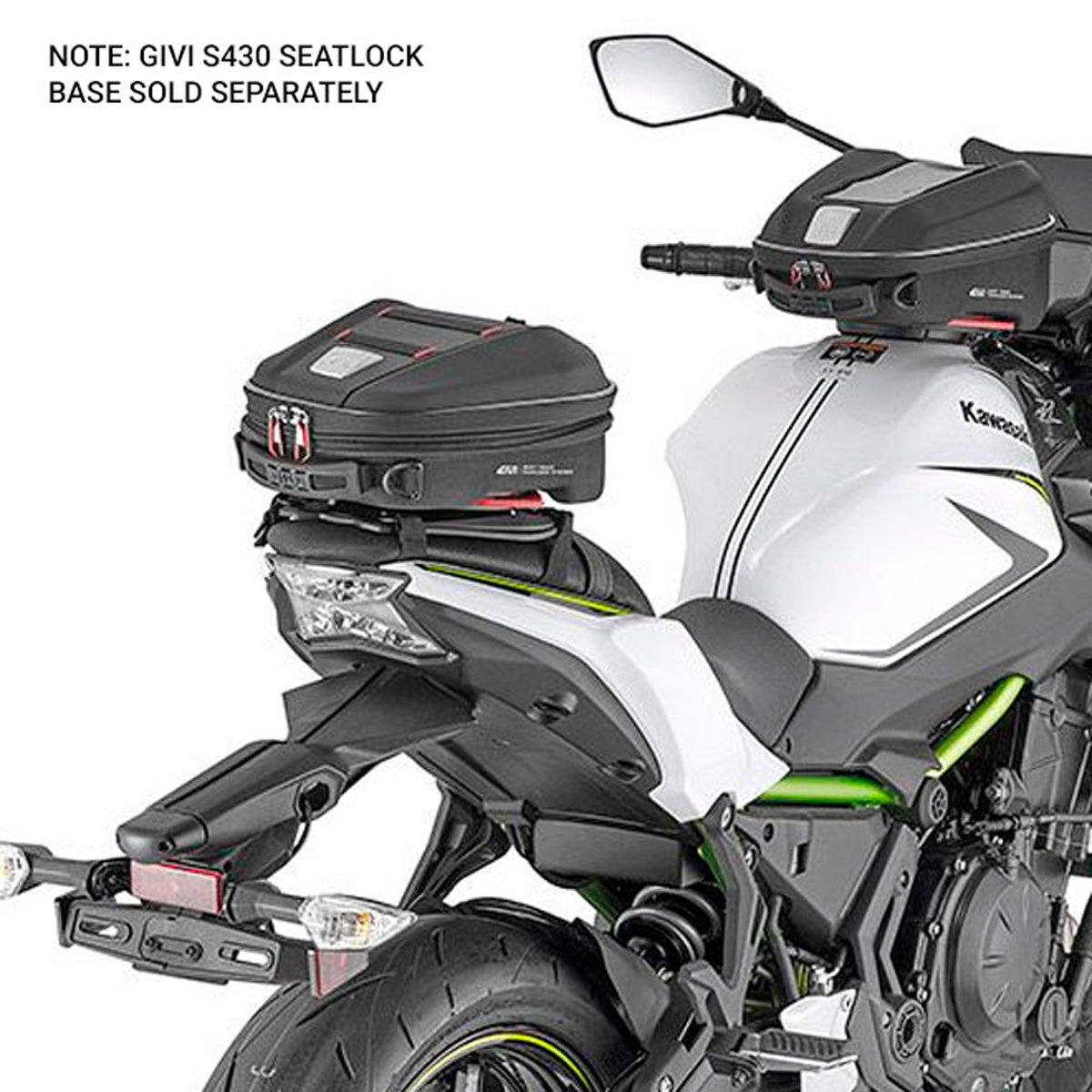 Givi ST610B Seatlock Bag fitted to bike