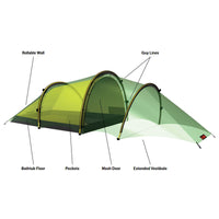 Hilleberg Anjan 3 GT Tent cutaway