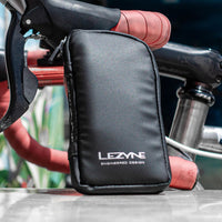 Lezyne Pocket Organizer Bag in use with a bike